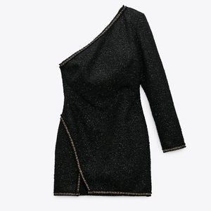 NWT Zara ASYMMETRIC MINI DRESS